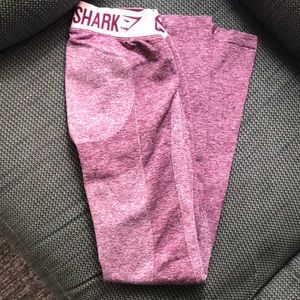 Gymshark Flex Leggings Dark Ruby Mark/Blush Nude